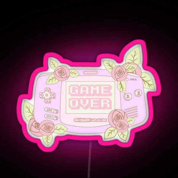 Game Over RGB Neon Sign