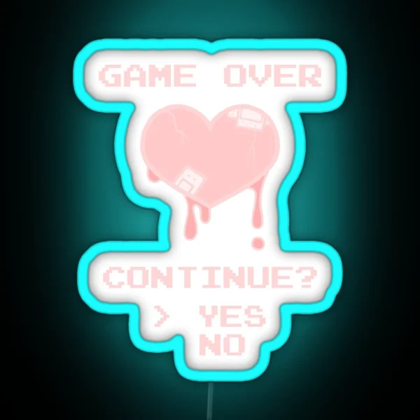 Game Over RGB Neon Sign