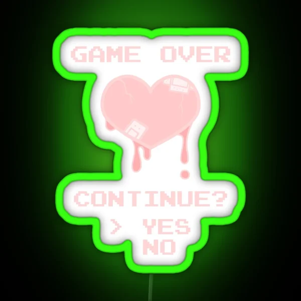 Game Over RGB Neon Sign