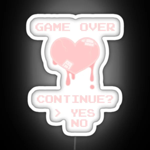 Game Over RGB Neon Sign