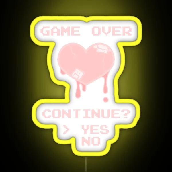 Game Over RGB Neon Sign