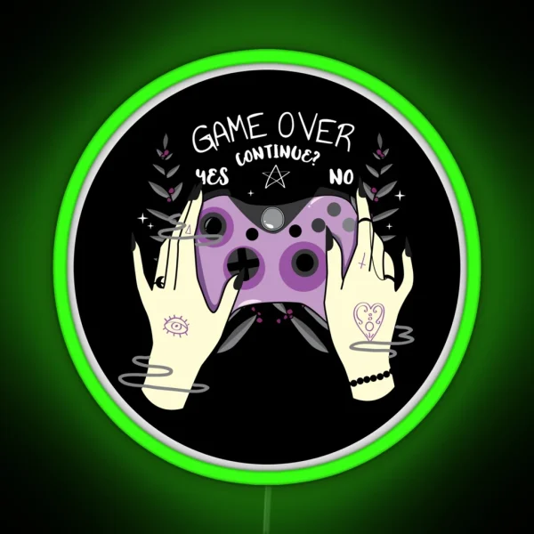 Game Over RGB Neon Sign