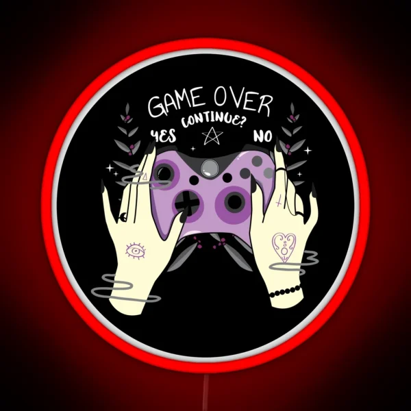 Game Over RGB Neon Sign