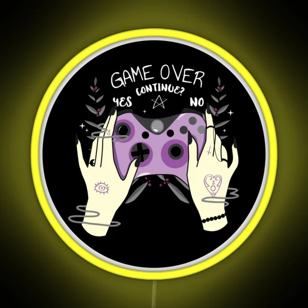 Game Over RGB Neon Sign