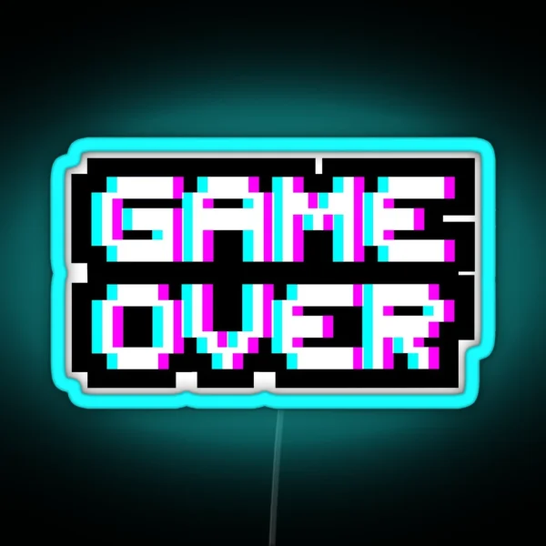 Game Over RGB Neon Sign