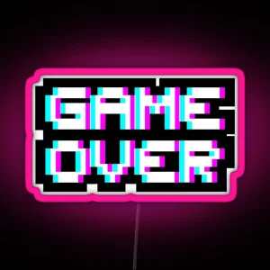 Game Over RGB Neon Sign