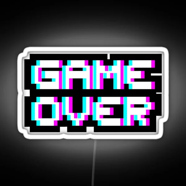 Game Over RGB Neon Sign