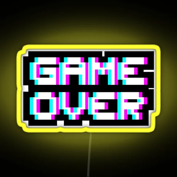 Game Over RGB Neon Sign