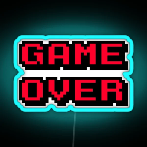 Game Over RGB Neon Sign