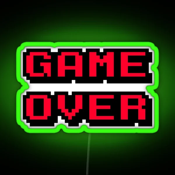 Game Over RGB Neon Sign