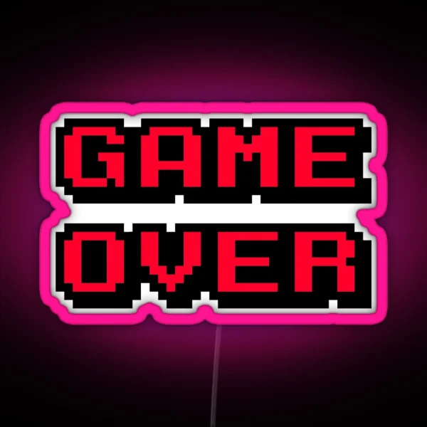 Game Over RGB Neon Sign