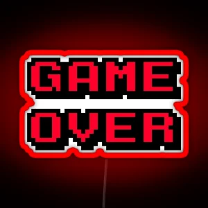 Game Over RGB Neon Sign