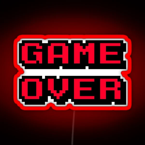 Game Over RGB Neon Sign