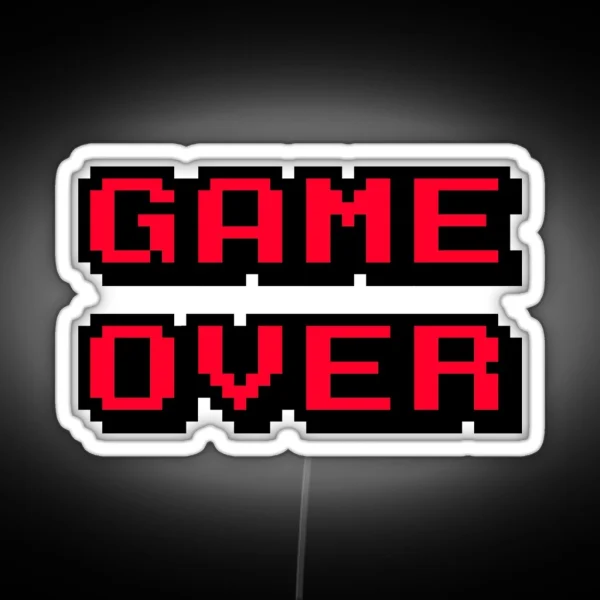 Game Over RGB Neon Sign