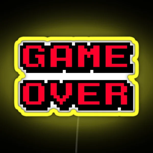 Game Over RGB Neon Sign