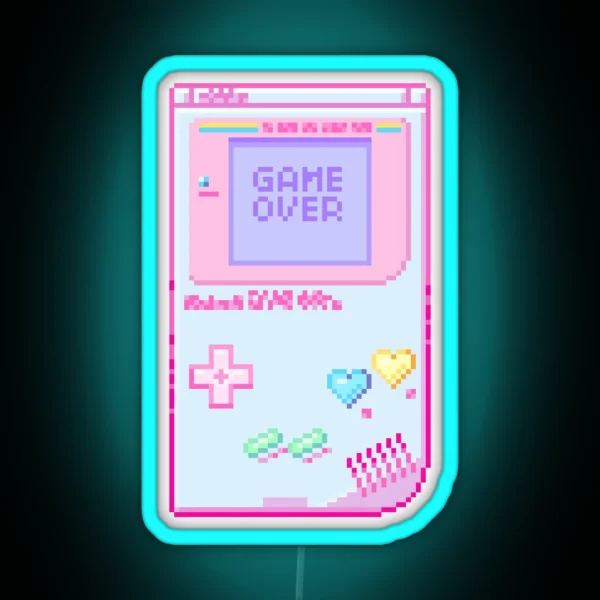 Game Over RGB Neon Sign