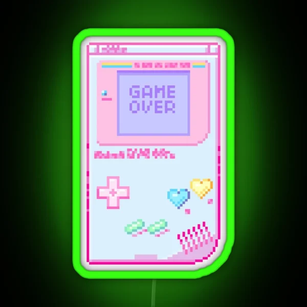 Game Over RGB Neon Sign