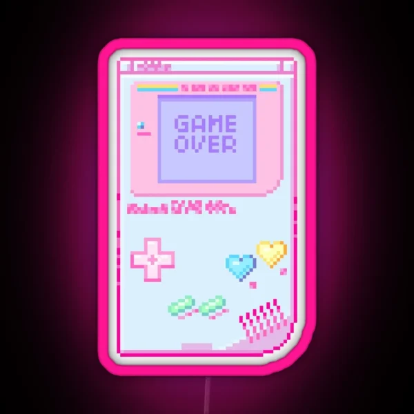 Game Over RGB Neon Sign