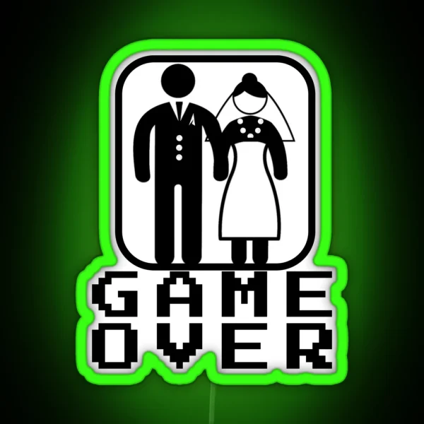 Game Over RGB Neon Sign