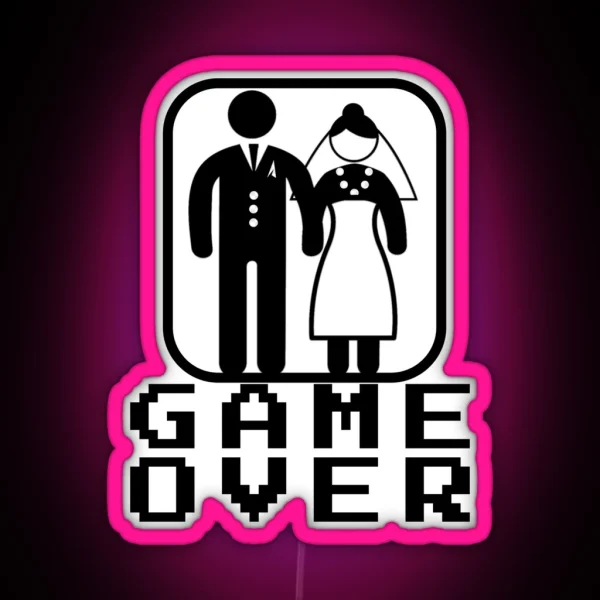 Game Over RGB Neon Sign
