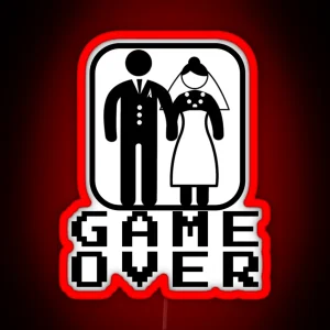Game Over RGB Neon Sign