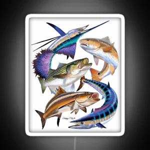 Gamefish Collage RGB Neon Sign