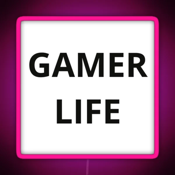 Gamer Life RGB Neon Sign