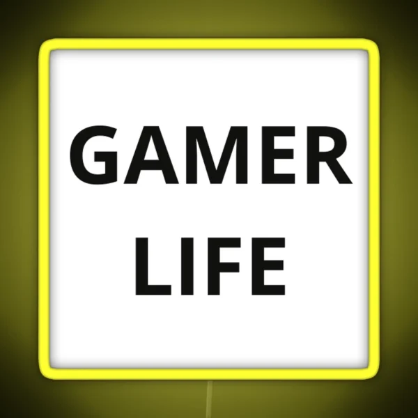 Gamer Life RGB Neon Sign