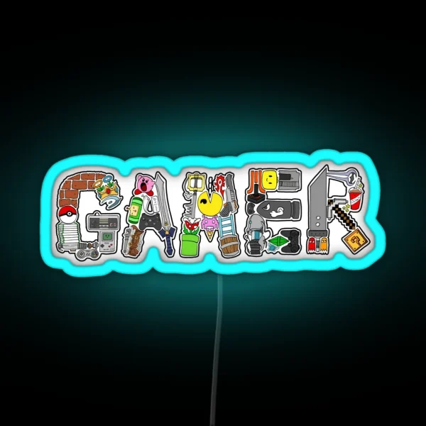 Gamer RGB Neon Sign