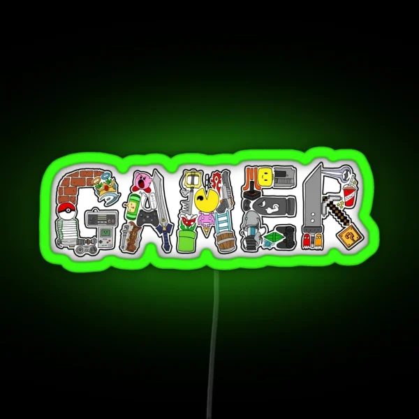 Gamer RGB Neon Sign