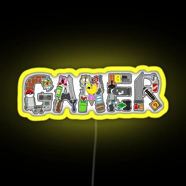 Gamer RGB Neon Sign
