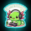 Gamesolotl Axolotl Video Games Kawaii Anime Gamer Gamesolotl Axolotl Gamer Kawaii Axolotl Lovers Video Game Lovers RGB Neon Sign - Image 3