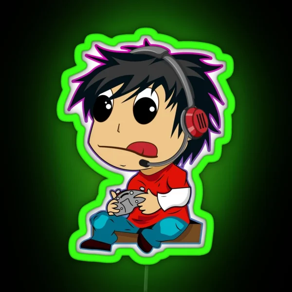 Gaming Guy RGB Neon Sign