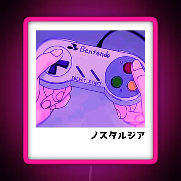 Gaming Nostalgia Anime Aesthetic RGB Neon Sign