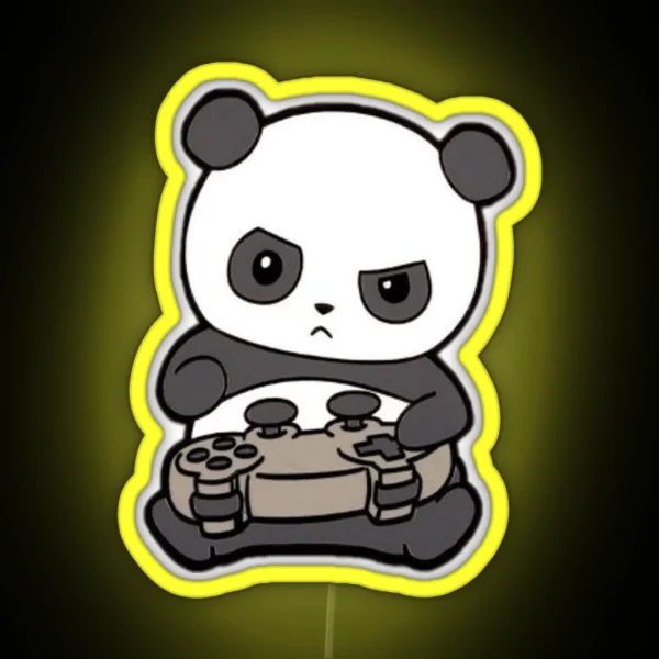 Gaming Panda RGB Neon Sign