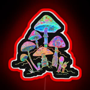 Garden Of Shrooms New Dawn Edition RGB Neon Sign