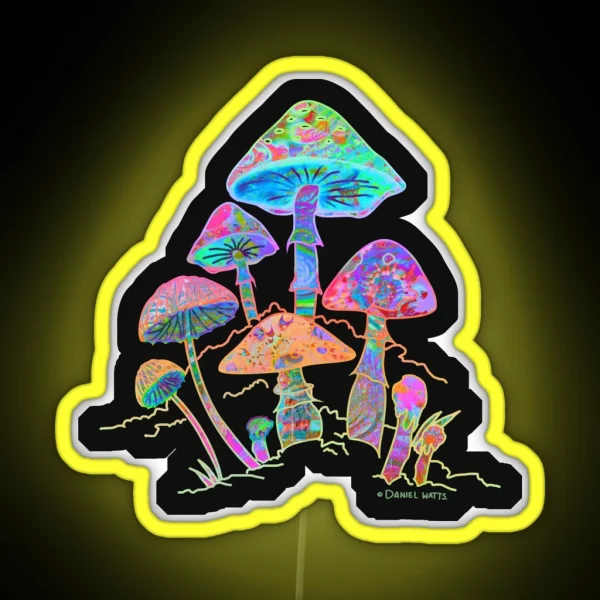 Garden Of Shrooms New Dawn Edition RGB Neon Sign