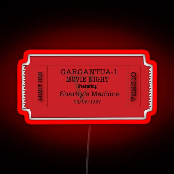 Gargantua One Movie Night RGB Neon Sign