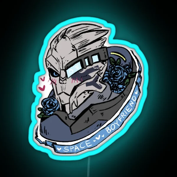 Garrus Vakarian Space Boyfriend RGB Neon Sign