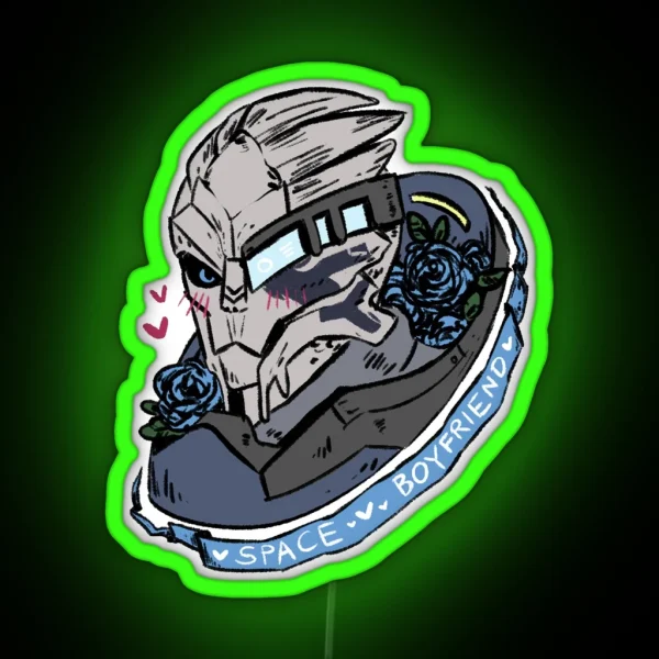 Garrus Vakarian Space Boyfriend RGB Neon Sign