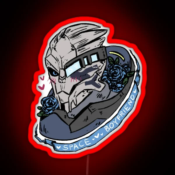 Garrus Vakarian Space Boyfriend RGB Neon Sign