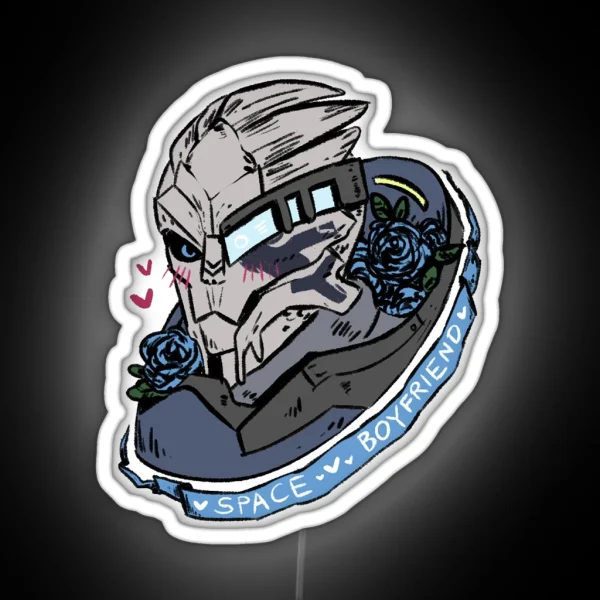 Garrus Vakarian Space Boyfriend RGB Neon Sign