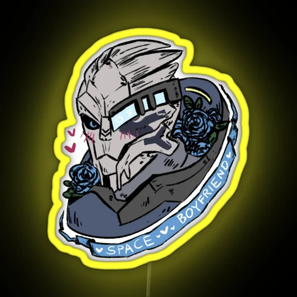 Garrus Vakarian Space Boyfriend RGB Neon Sign