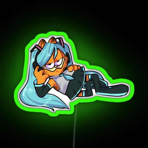 Garsune Miku RGB Neon Sign