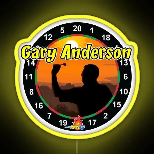 Gary Anderson Darts RGB Neon Sign