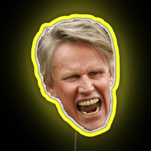 Gary Busey In His Prime RGB Neon Sign