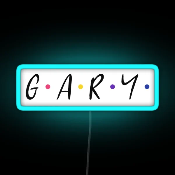 Gary Name RGB Neon Sign