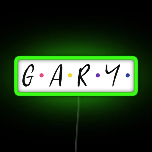 Gary Name RGB Neon Sign