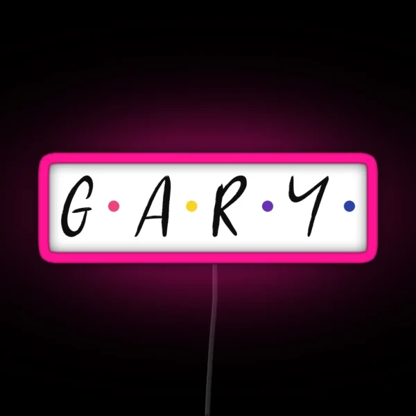 Gary Name RGB Neon Sign