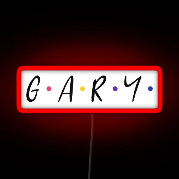 Gary Name RGB Neon Sign